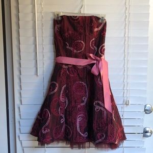 Jessica McClintock floral cocktail dress